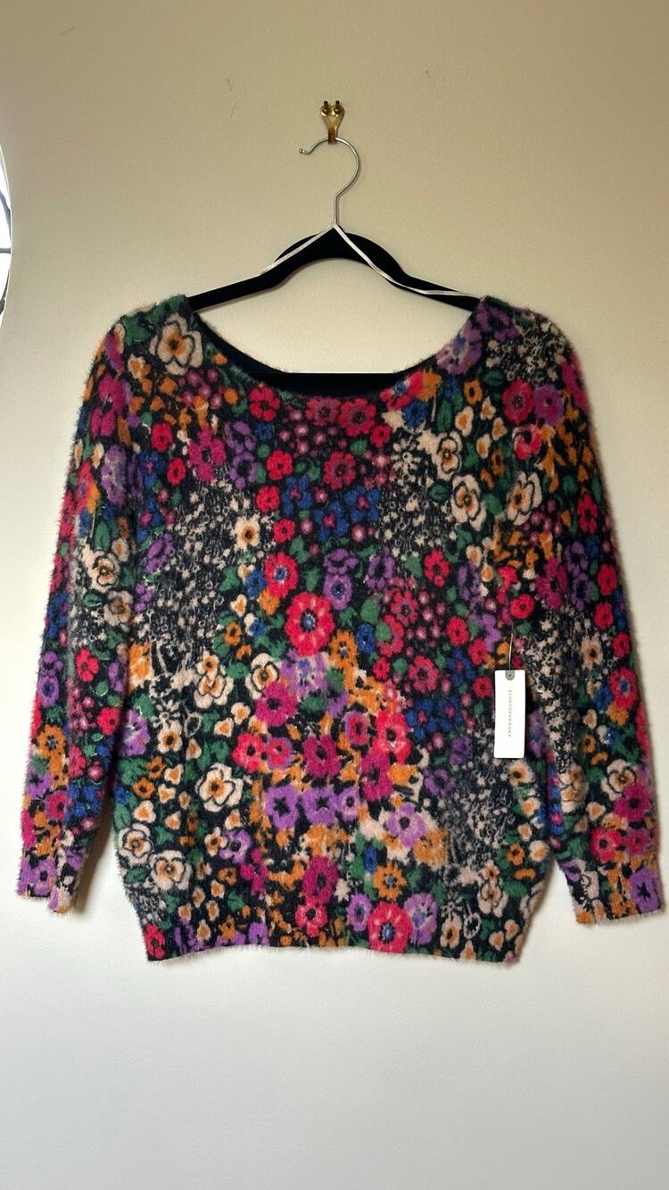 Anthropologie Bouquet Wimpern Pullover - Size S